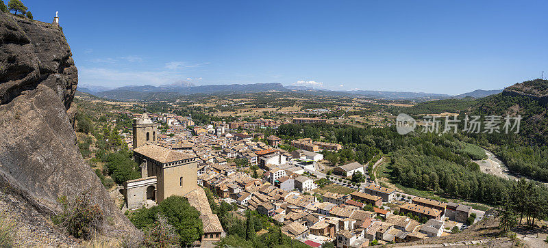 Viergen de la Pena Basilica教堂在西班牙Ribagorza的Huesca Aragon的Graus世纪16世纪